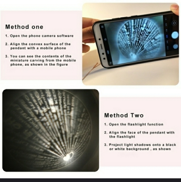 Projection 100 language I love you charm pendant - Picture 2 of 5